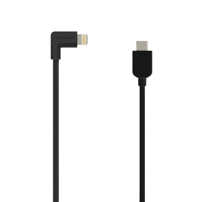 Bosstab Lightning Cables Right Angled USB-C in Black 3 Metres