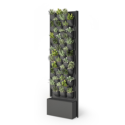 Hushoffice Green Wall 640mm x 220mm x 2150mm - Cosmos Grey