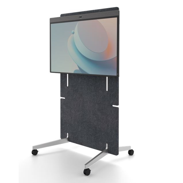 Rolling Adaptive Floor stand for Neat Board 50" - adjustment range 350mm/13.8in.