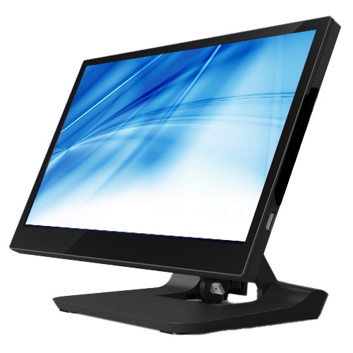 Element 455W Touch Terminal, J6412 CPU, 8GB RAM/128GB Storage, 15.6" PCAP Display, Speaker, Duel Hinge Stand, Black, Windows 10 IOT