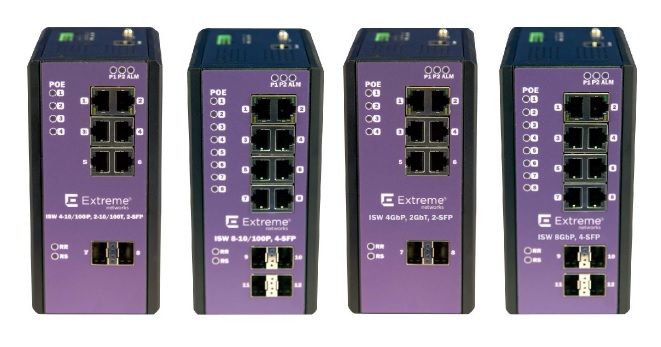 EXTREME SWITCH ISW 8 PORT GBE POE+ 4SFP