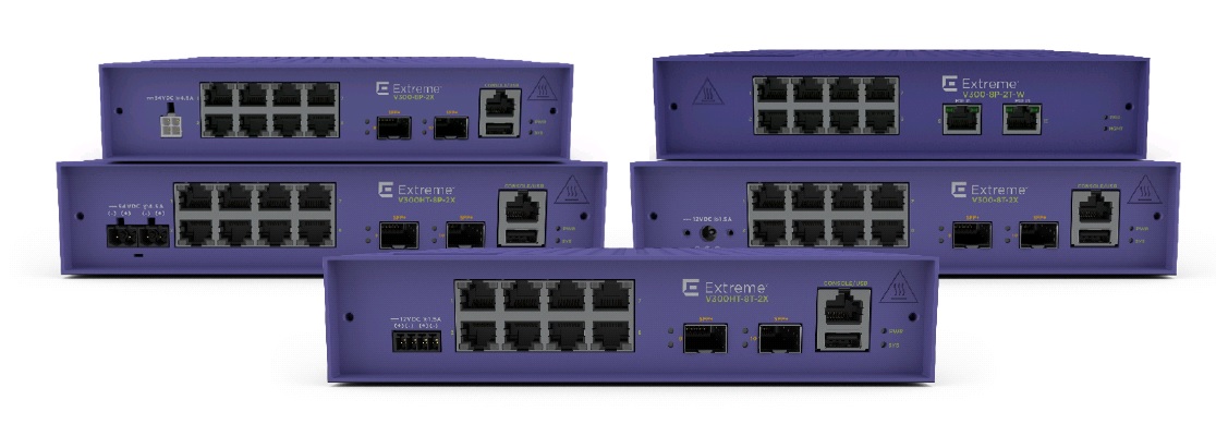 EXTREME SWITCH V300-8P-2T-W 8-PORT