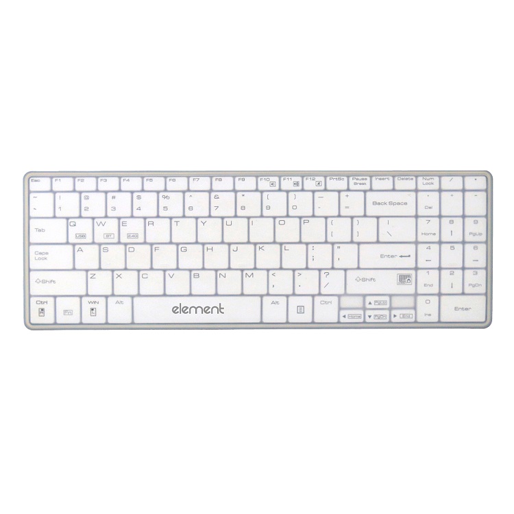 Element Keyboard ECT105 104 Keys Bluetooth/WiFi IP68 - White