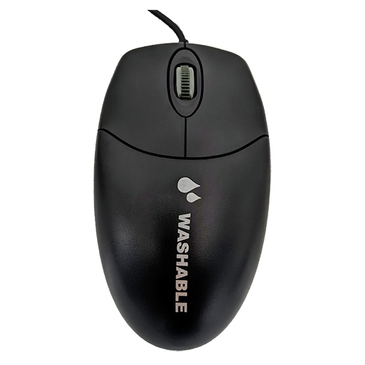 Element Medical Grade Washable Mouse ECT408-BL Scroll Wheel with USB/IP68 in Black