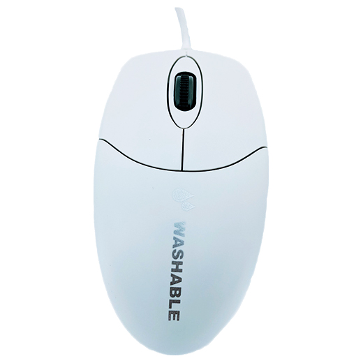 Element Medical Grade Washable Mouse ECT408-WH Scroll Wheel with USB/IP68 in White