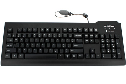 SEAL KEYBOARD 104K IP68 USB BLK LONG CABLE