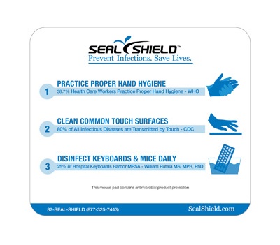 SEAL SHIELD MOUSE PAD 10/PK