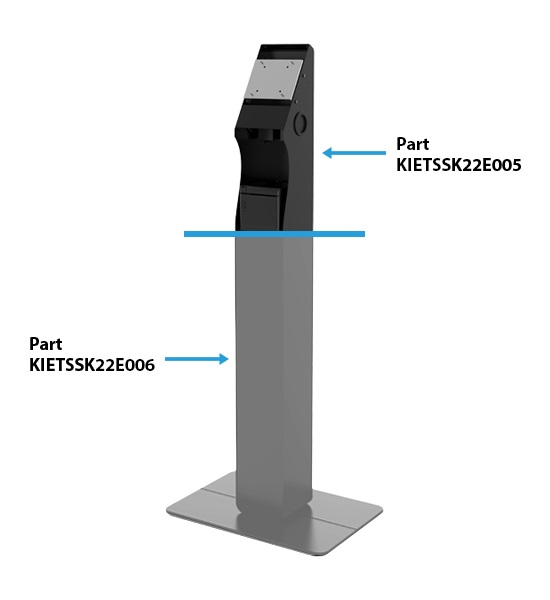 ELEMENT KIOSK STAND DESKTOP BLK FOR SSK-E22 V2