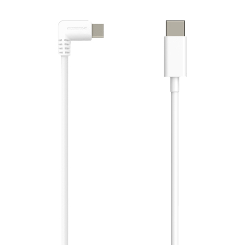 BOSSTAB CABLE RIGHT-ANGLE USB-C T0 USB-A WHI 2M