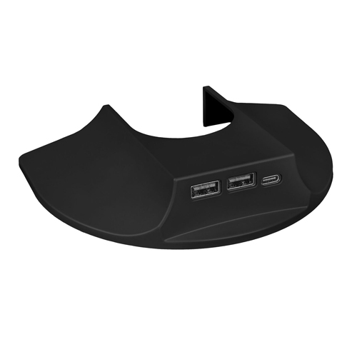 HAT Charging Cap for E2 Single Top Down Mount Black compatible with 8524 - includes plug for use in Australia