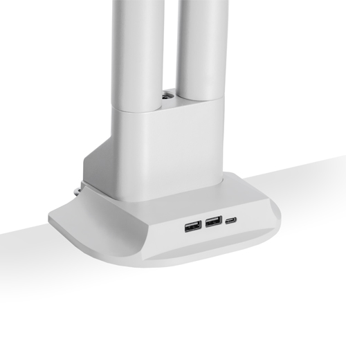 HAT Charging Cap for E2 Dual Monitor Mount White - includes plug for use in Australia