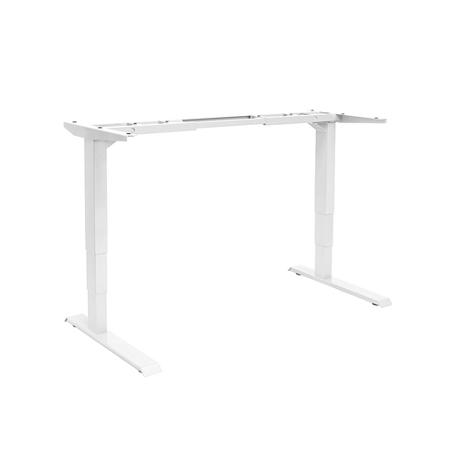 HAT (HI-HAT) Desking Frame with Dual Motors, Anti-Collision and 3 Stage Legs - White