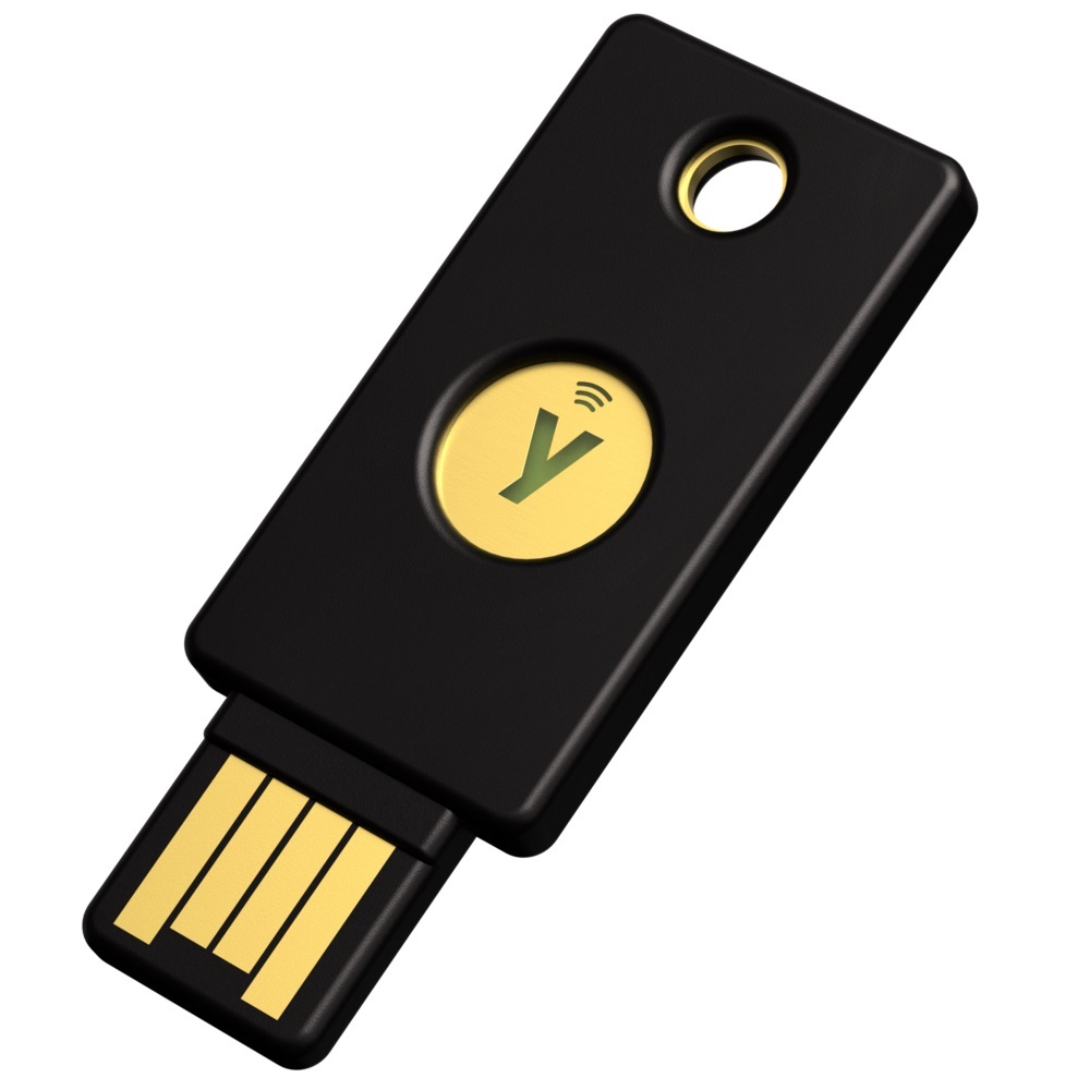 YUBICO YUBIKEY 2FA SECURITY KEY BLACK NFC USB-A