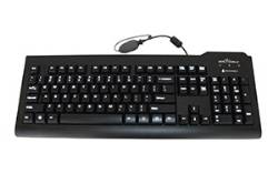 SEAL KEYBOARD 104K IP68 USB GLOW BLK