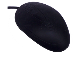 SEAL SHIELD MOUSE IP68 SILICONE USB BLK