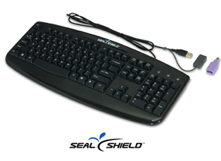 SEAL KEYBOARD 105K IP66 USB BLK