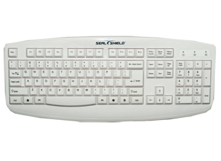 SEAL KEYBOARD 105K IP66 USB WHI