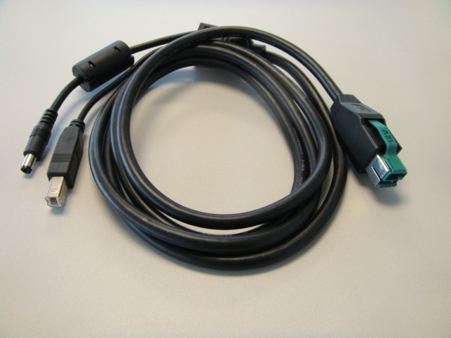 VPOS CABLE 12V USB TO DC 2.1 & B-USB